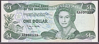 Bahamas, 1974 $1, P-43b, GemCU